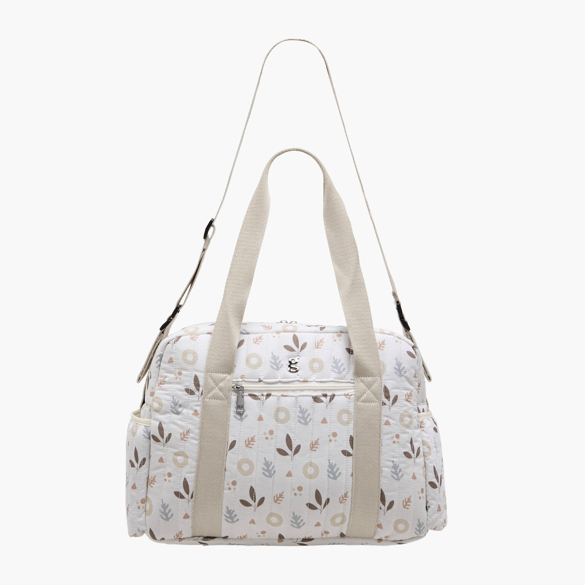 Giggles Printed Diaper Bag with Zip Closure and Top Handles
