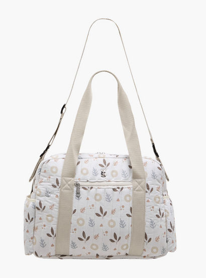 Giggles Printed Diaper Bag with Zip Closure and Top Handles-baby-gear-diaperbags-image-2