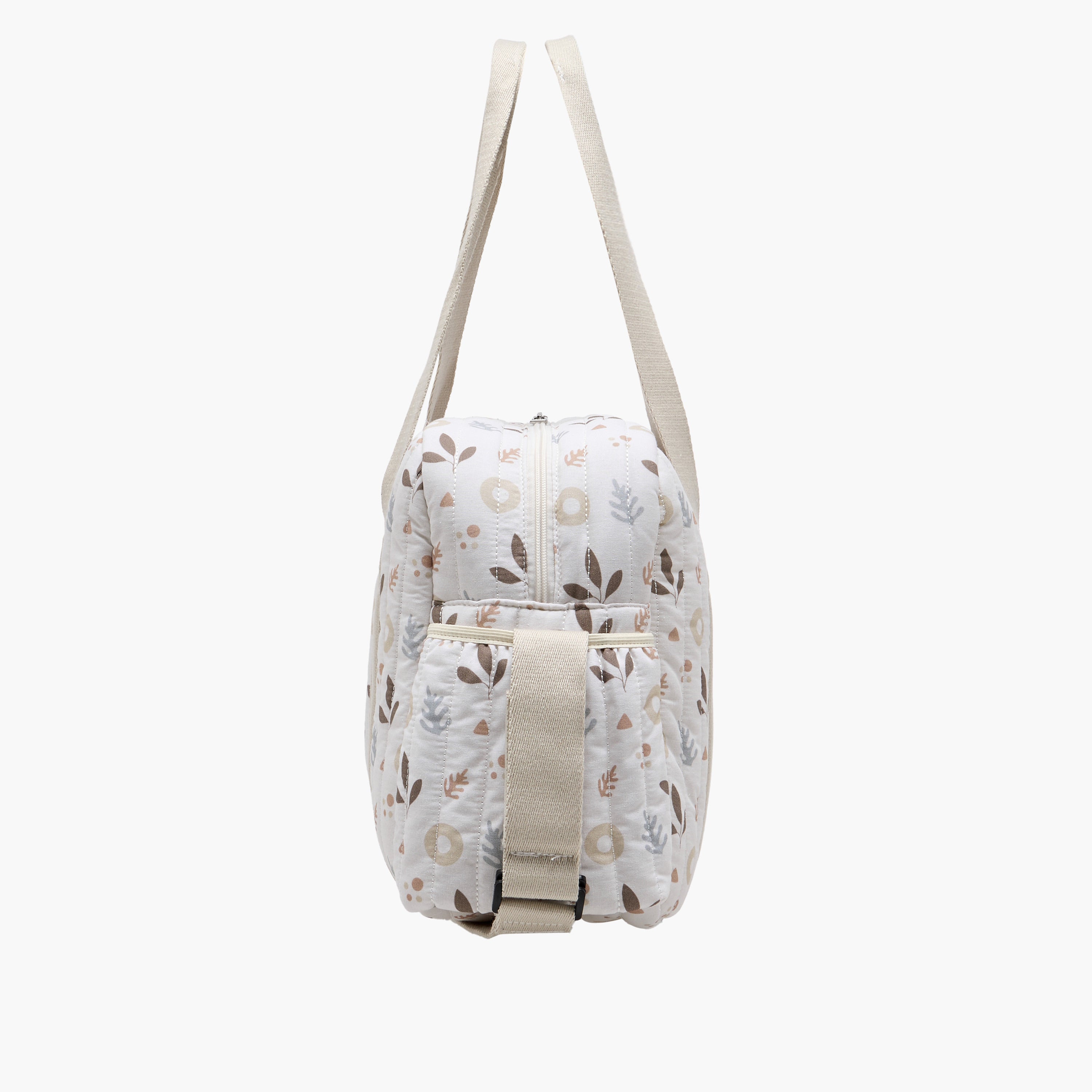 Giggles Printed Diaper Bag with Zip Closure and Top Handles