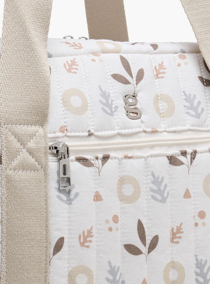 Giggles Printed Diaper Bag with Zip Closure and Top Handles-baby-gear-diaperbags-image-7
