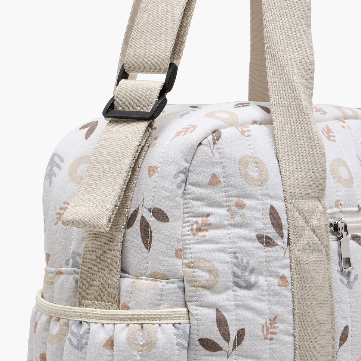 Giggles Printed Diaper Bag with Zip Closure and Top Handles