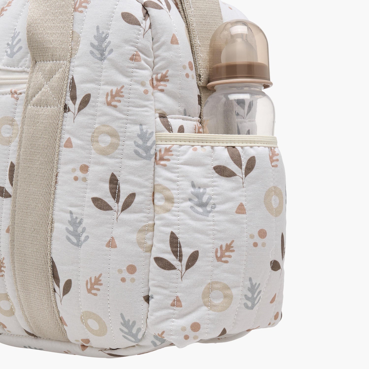 Giggles Printed Diaper Bag with Zip Closure and Top Handles
