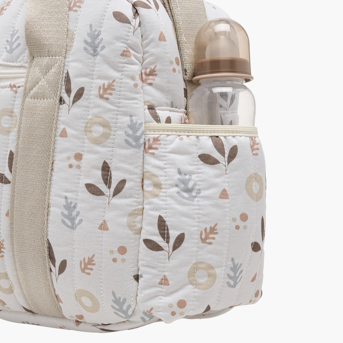 Giggles Printed Diaper Bag with Zip Closure and Top Handles