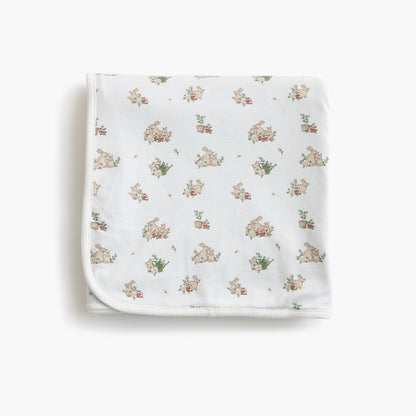 Juniors Bunny Print Receiving Blanket - 70x70 cm