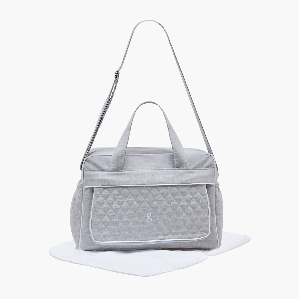 Giggles Textured Diaper Bag with Double Handles
