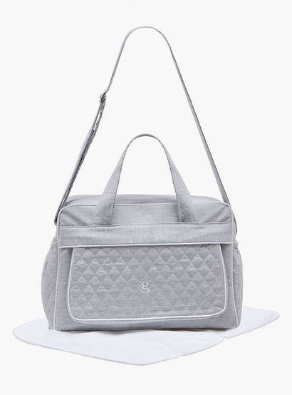 Giggles Textured Diaper Bag with Double Handles-baby-gear-diaperbags-image-1