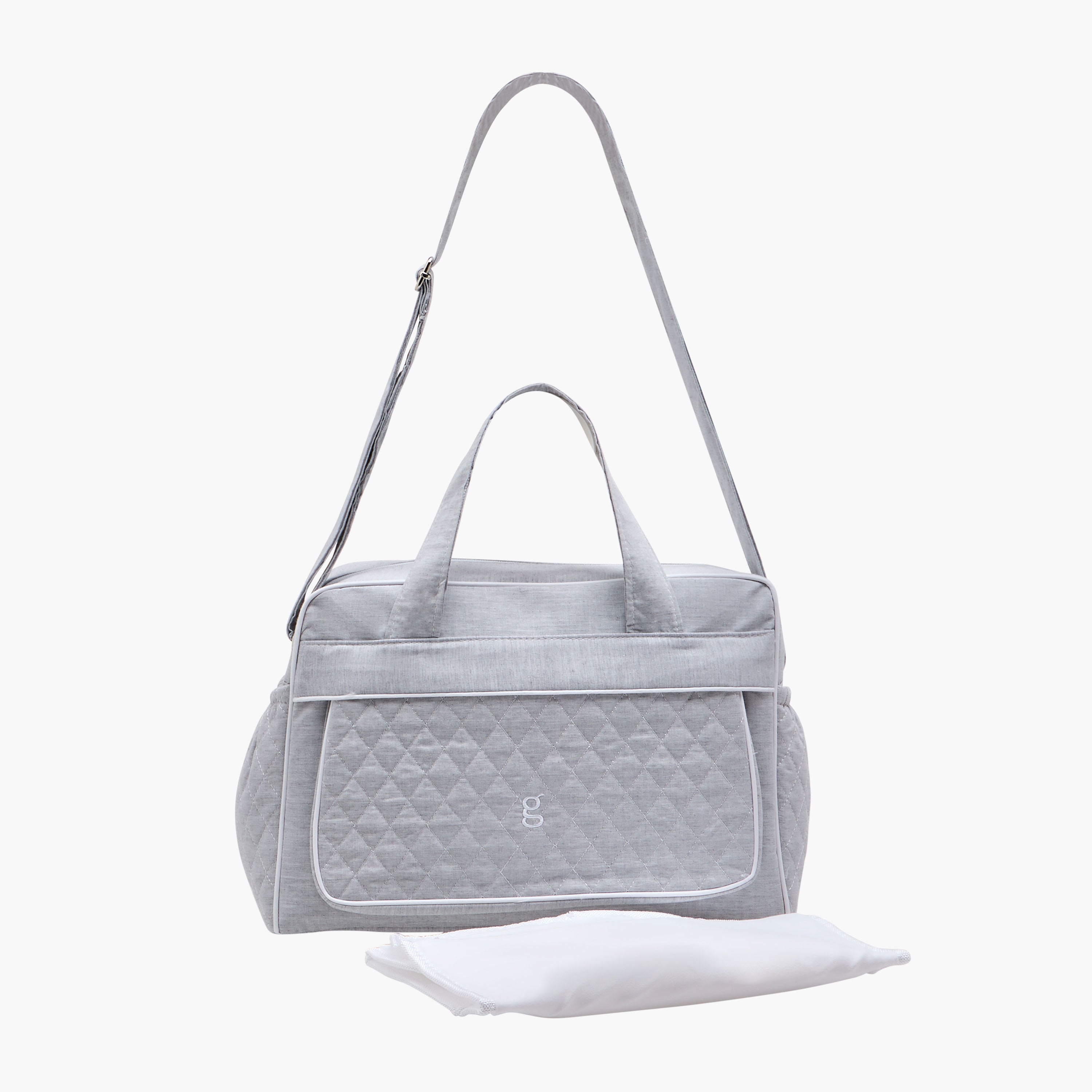 Giggles Textured Diaper Bag with Double Handles
