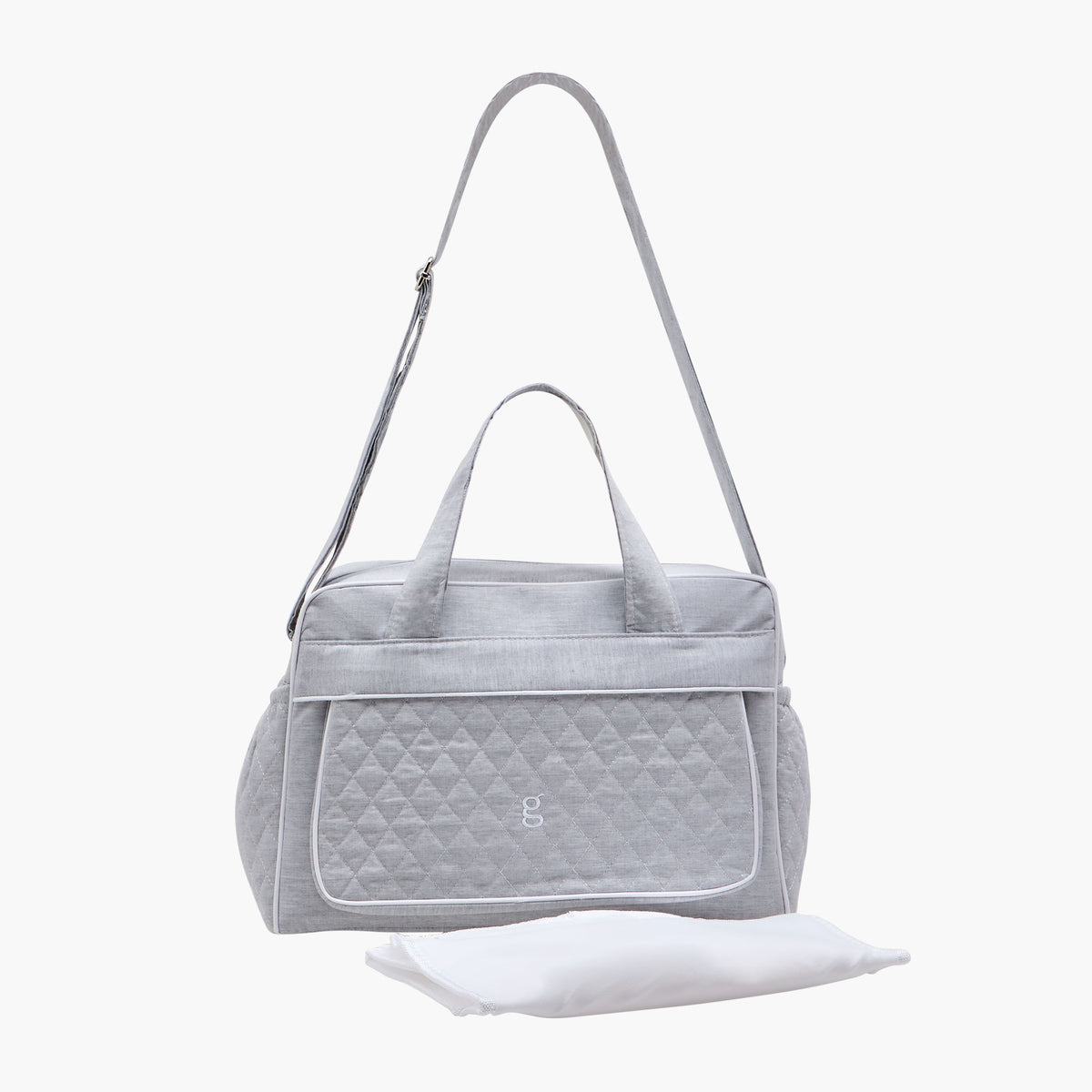 Giggles Textured Diaper Bag with Double Handles