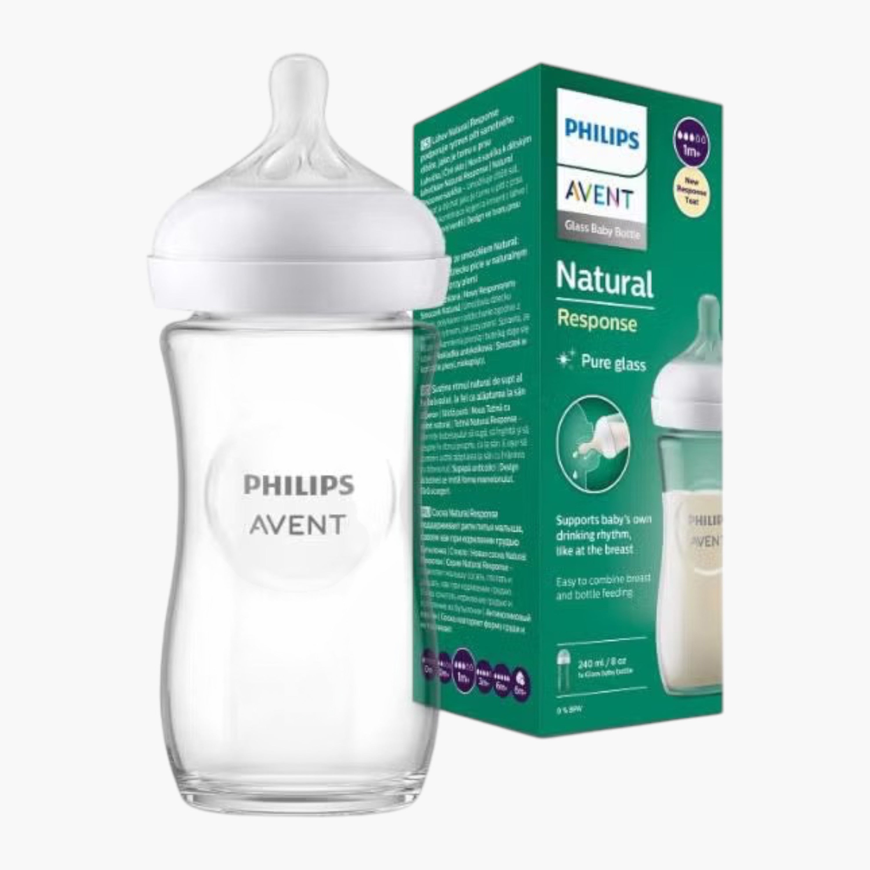 Philips Avent Natural Glass Feeding Bottle - 240 ml
