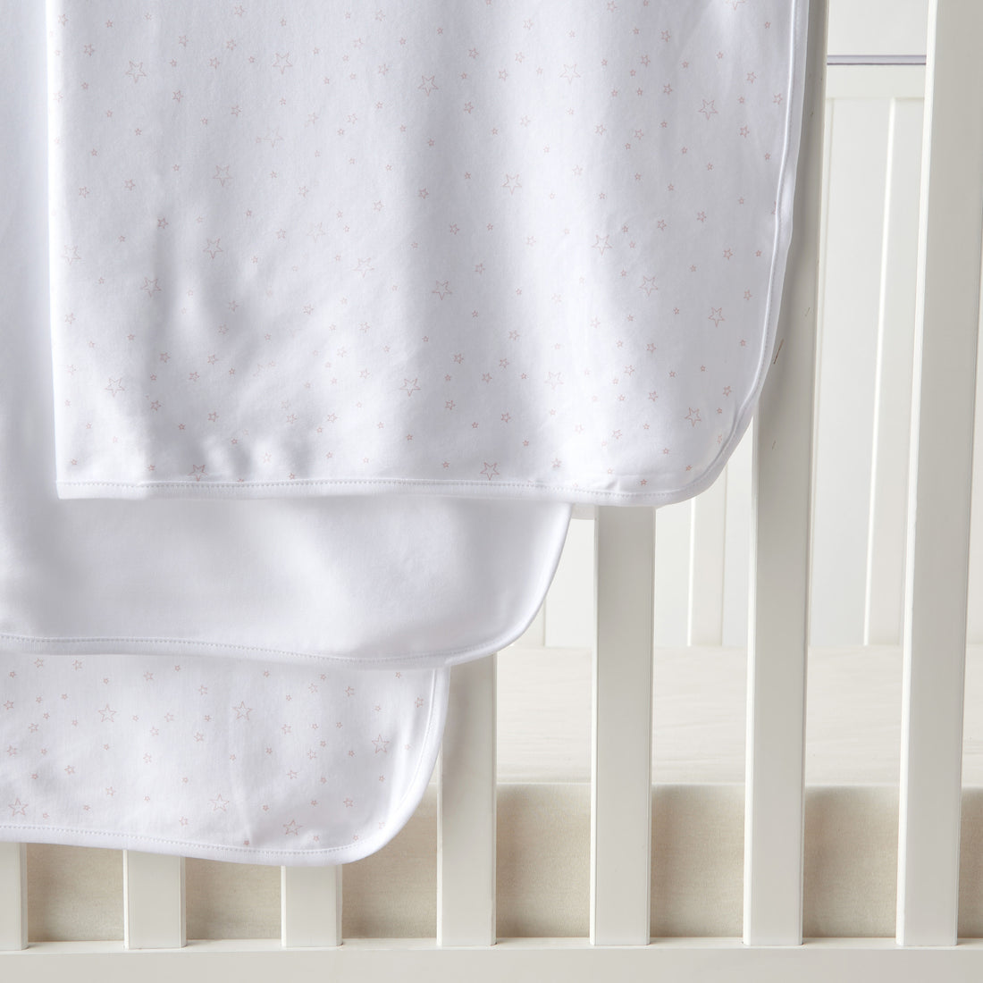 Juniors Printed 3-Piece Receiving Blanket Set - 80x80 cm