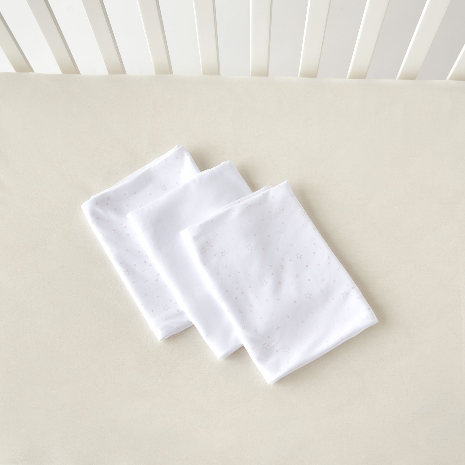 Juniors Printed 3-Piece Receiving Blanket Set - 80x80 cm