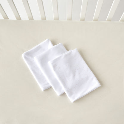 Juniors Printed 3-Piece Receiving Blanket Set - 80x80 cm