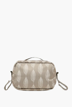 Juniors Printed Diaper Bag with Detachable Strap and Changing Mat