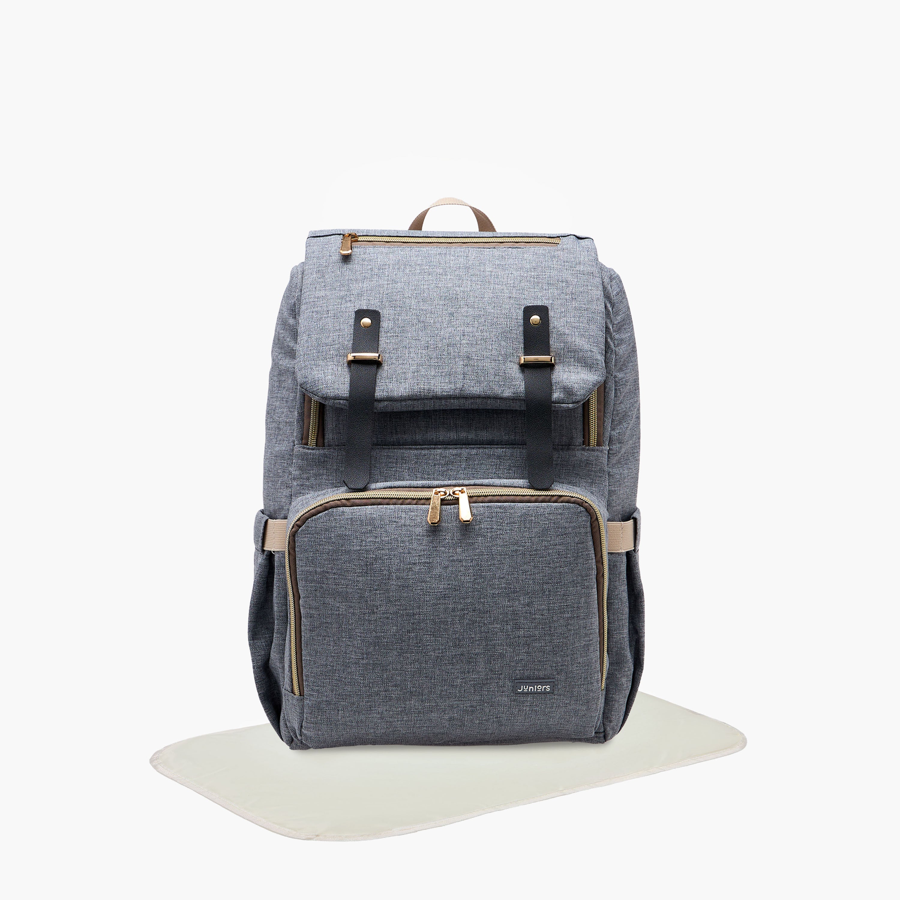Juniors Solid Diaper Backpack with Adjustable Straps and Handle - HomeBabyDiaperingDiaper Bags
