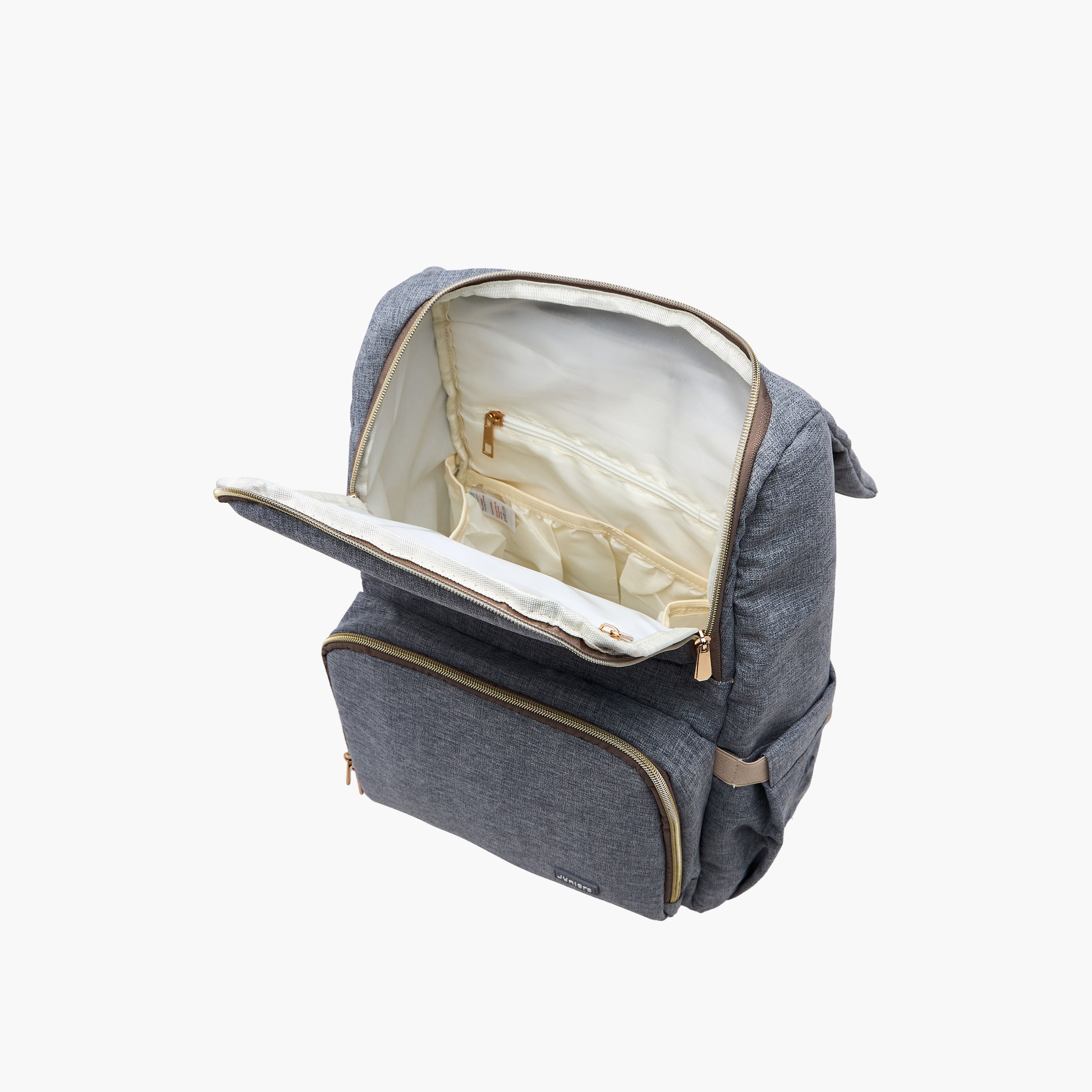 Juniors Solid Diaper Backpack with Adjustable Straps and Handle