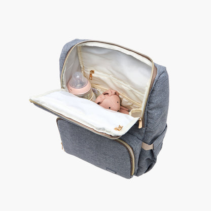 Juniors Solid Diaper Backpack with Adjustable Straps and Handle