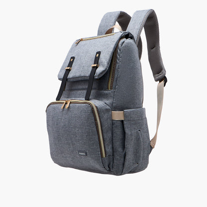 Juniors Solid Diaper Backpack with Adjustable Straps and Handle