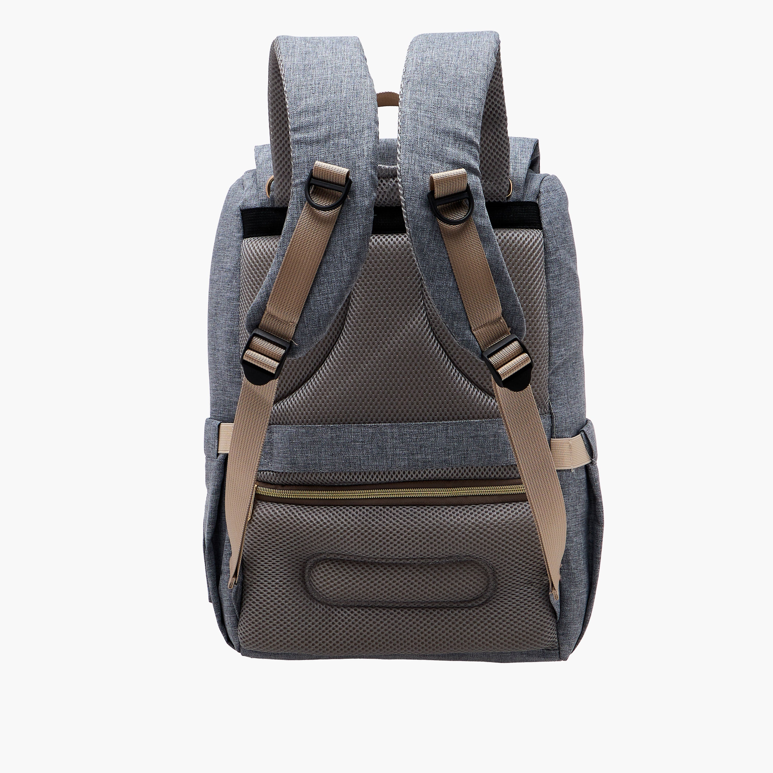 Juniors Solid Diaper Backpack with Adjustable Straps and Handle