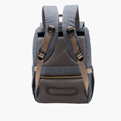Juniors Solid Diaper Backpack with Adjustable Straps and Handle