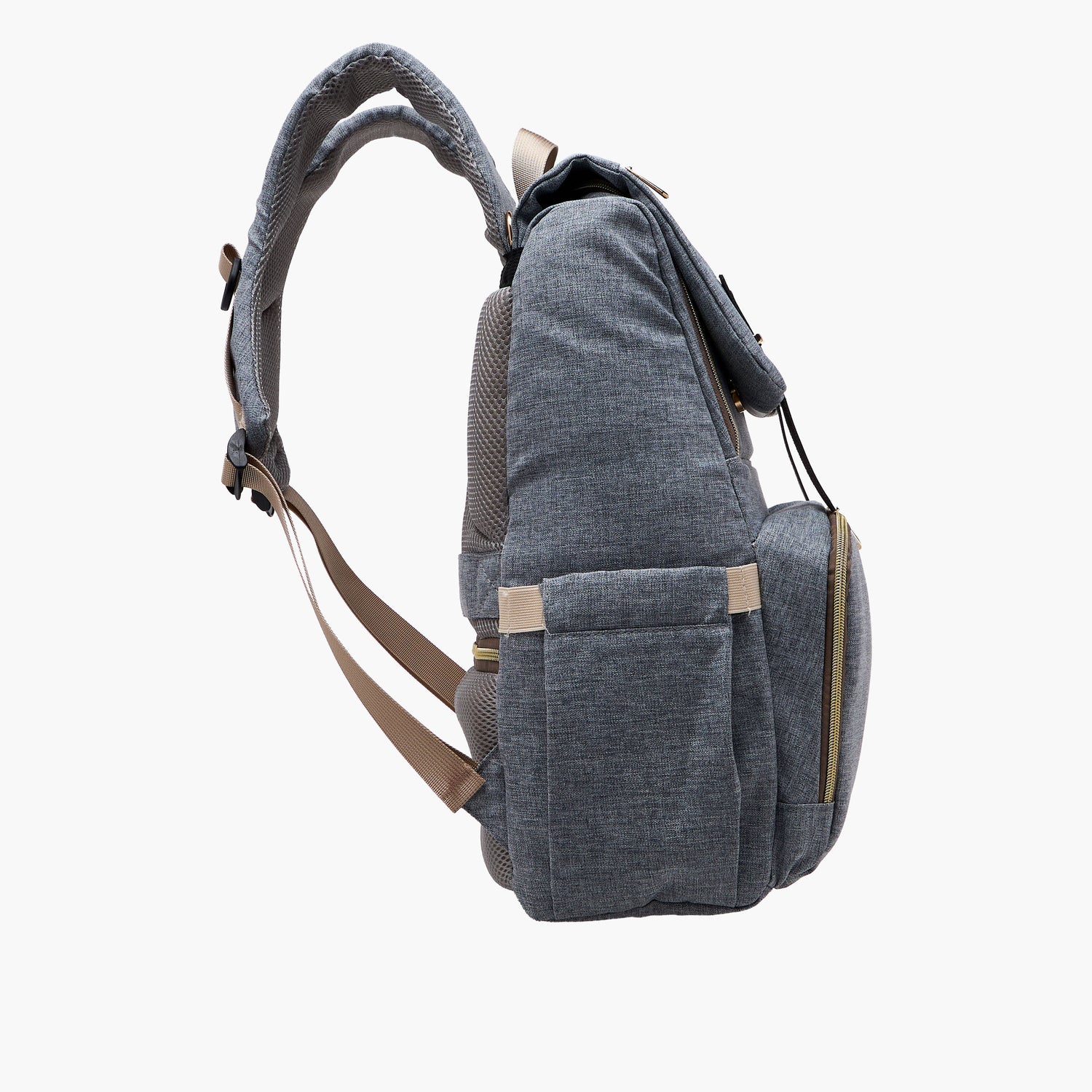 Juniors Solid Diaper Backpack with Adjustable Straps and Handle
