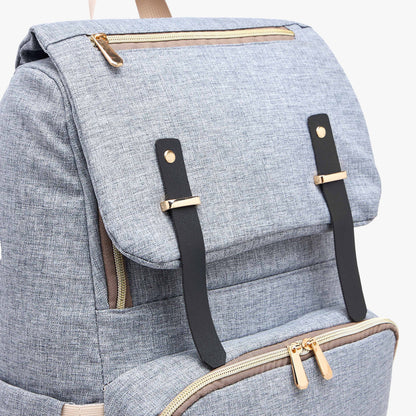 Juniors Solid Diaper Backpack with Adjustable Straps and Handle
