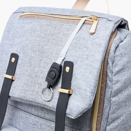 Juniors Solid Diaper Backpack with Adjustable Straps and Handle