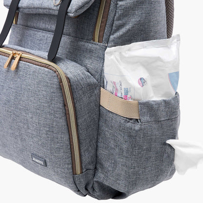 Juniors Solid Diaper Backpack with Adjustable Straps and Handle