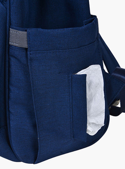 Juniors Quilted Diaper Backpack with Adjustable Straps and Zip Closure-baby-gear-diaperbags-image-4