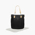 Juniors Solid Diaper Bag with Double Handle and Zip Closure - Black