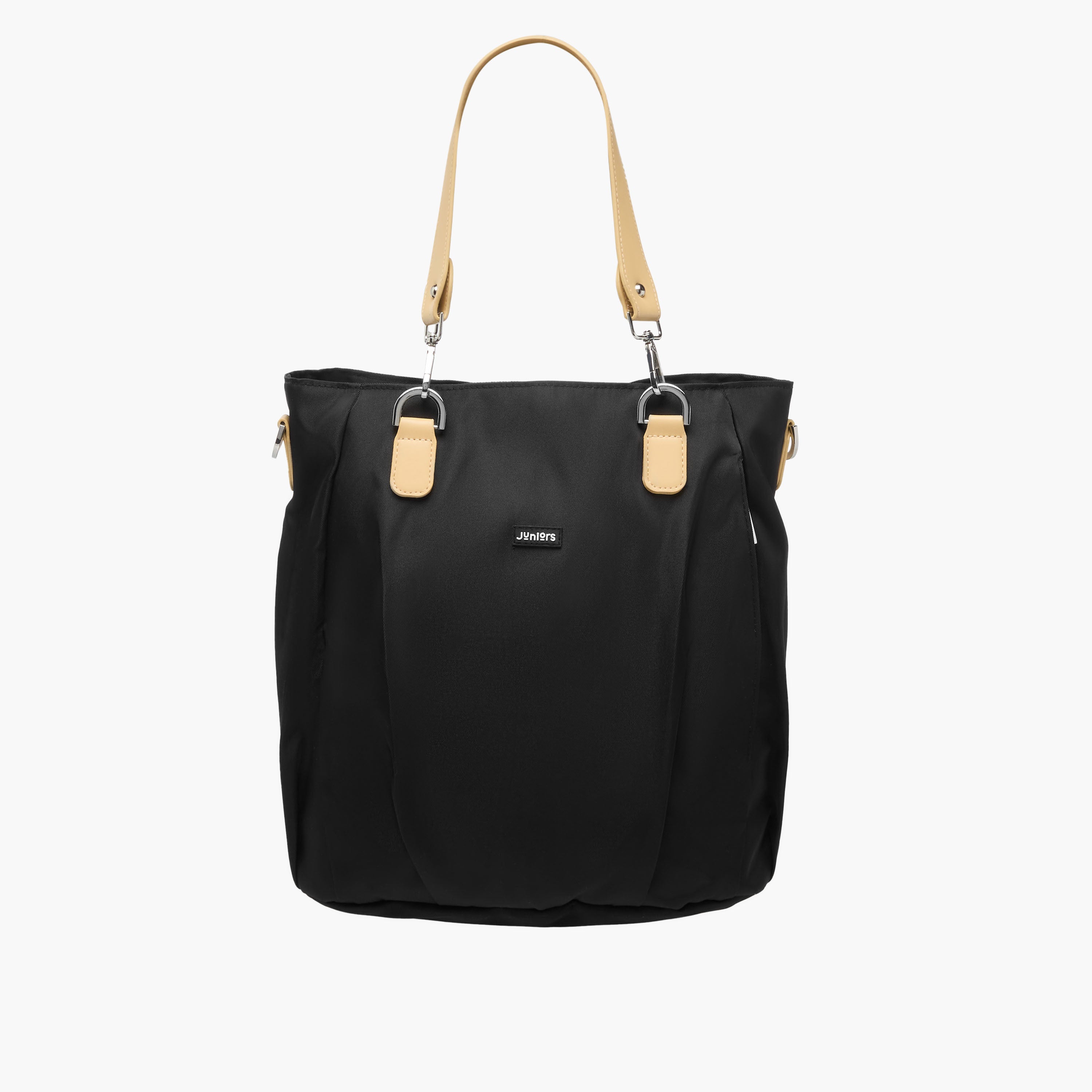 Juniors Solid Diaper Bag with Double Handle and Zip Closure