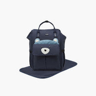Juniors Bear Applique Diaper Backpack with Adjustable Straps and Zip Closure-undefined-image-1