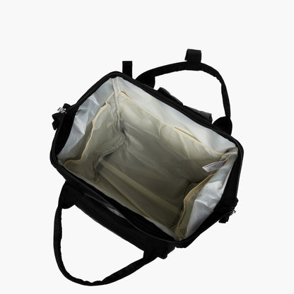 Juniors Quilted Diaper Backpack with Adjustable Shoulder Straps and Zip Closure