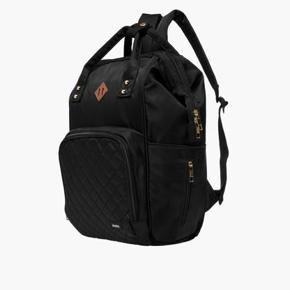 Juniors Quilted Diaper Backpack with Adjustable Shoulder Straps and Zip Closure