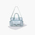 Juniors Printed Diaper Bag with Adjustable Strap and Zip Closure - Grey