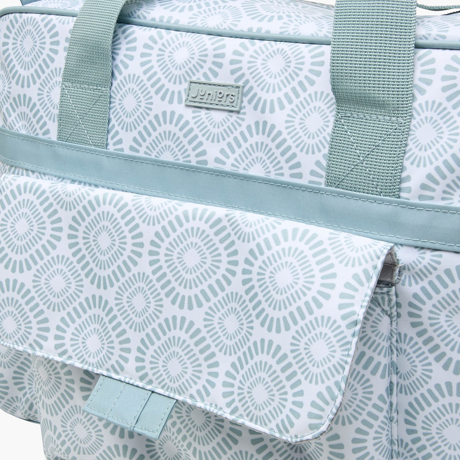 Juniors Printed Diaper Bag with Adjustable Strap and Zip Closure