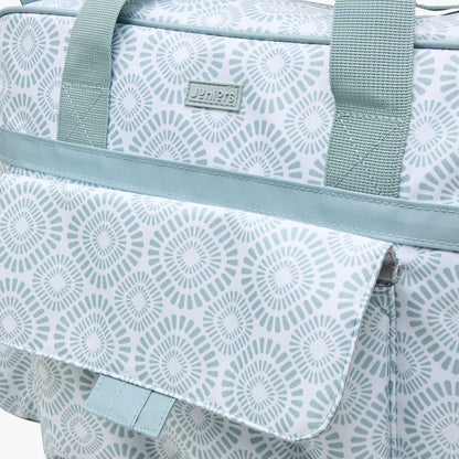 Juniors Printed Diaper Bag with Adjustable Strap and Zip Closure