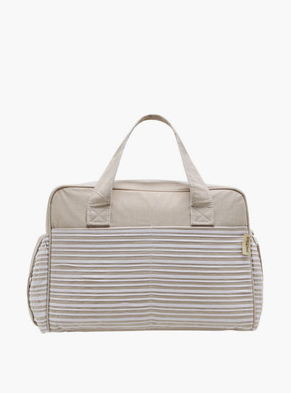 Giggles Striped Diaper Bag with Zip Closure and Adjustable Strap-baby-gear-diaperbags-image-4