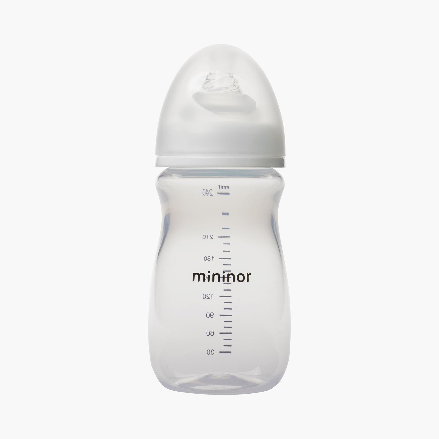 Mininor Feeding Bottle with Teat - 240 ml - 0 Months - HomeBabyFeedingFeeding BottlesBottles &amp; Teats