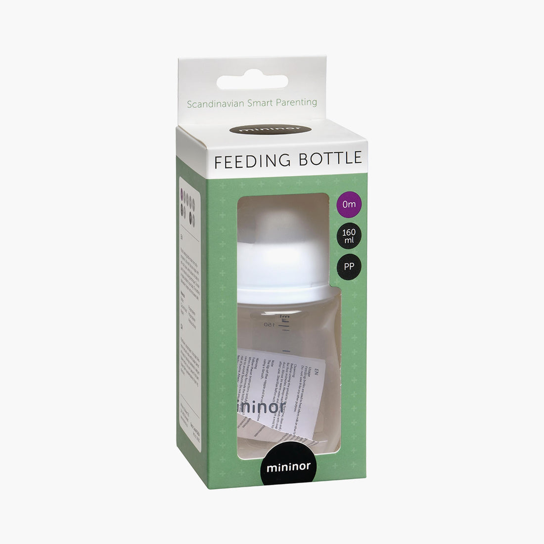 Mininor Feeding Bottle with Teat - 160 ml - 0 Months - Feeding