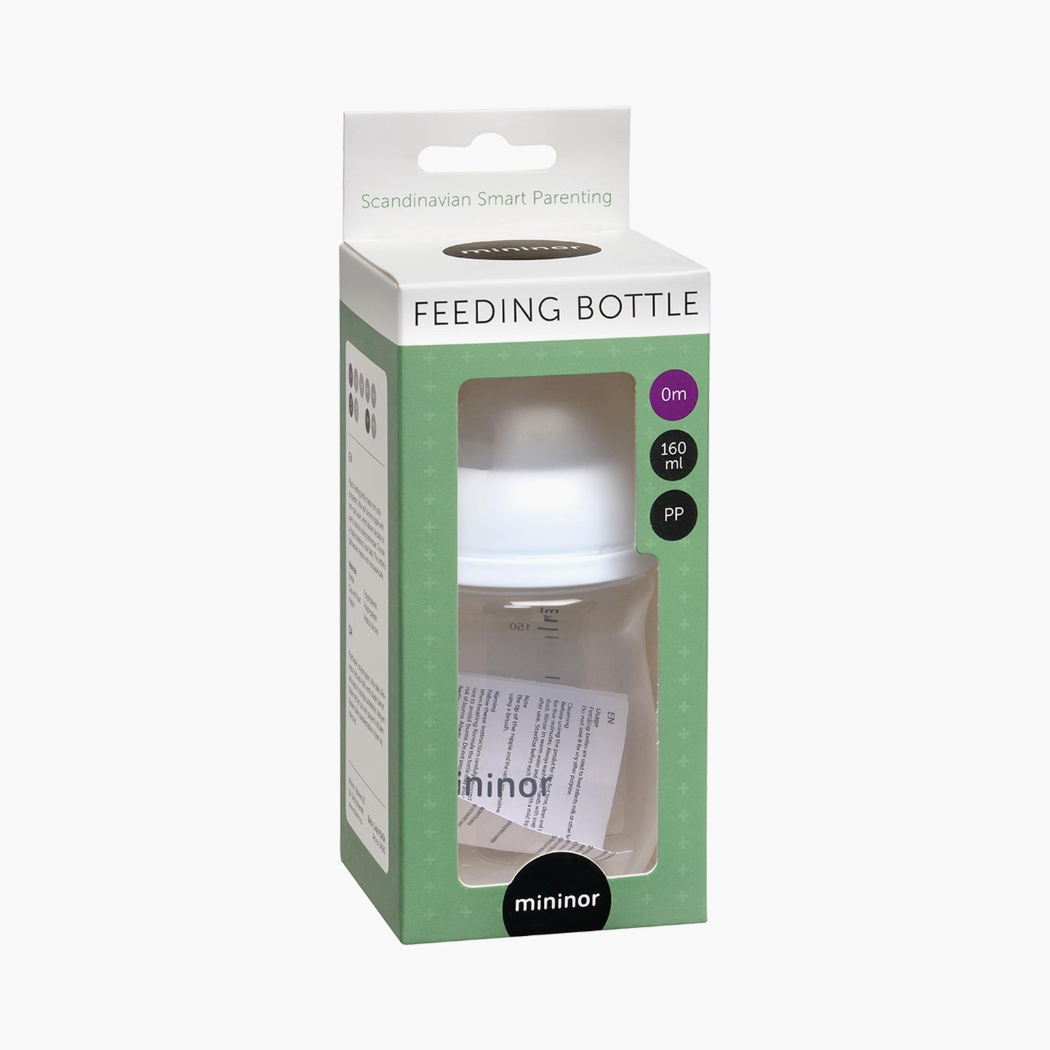 Mininor Feeding Bottle with Teat - 160 ml - 0 Months - Feeding