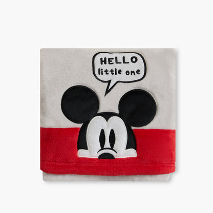 Disney Mickey Mouse Applique Raschel Blanket - 76x102 cm