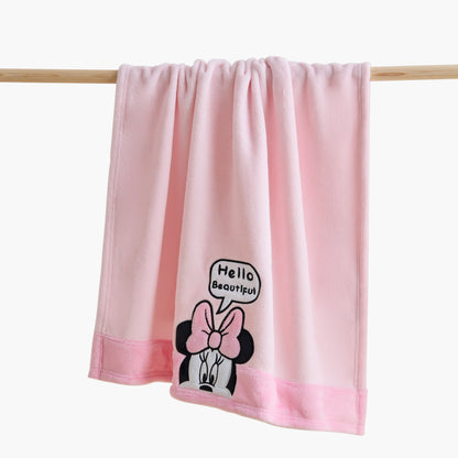 Disney Minnie Mouse Applique Raschel Blanket - 76x102 cm - Pink