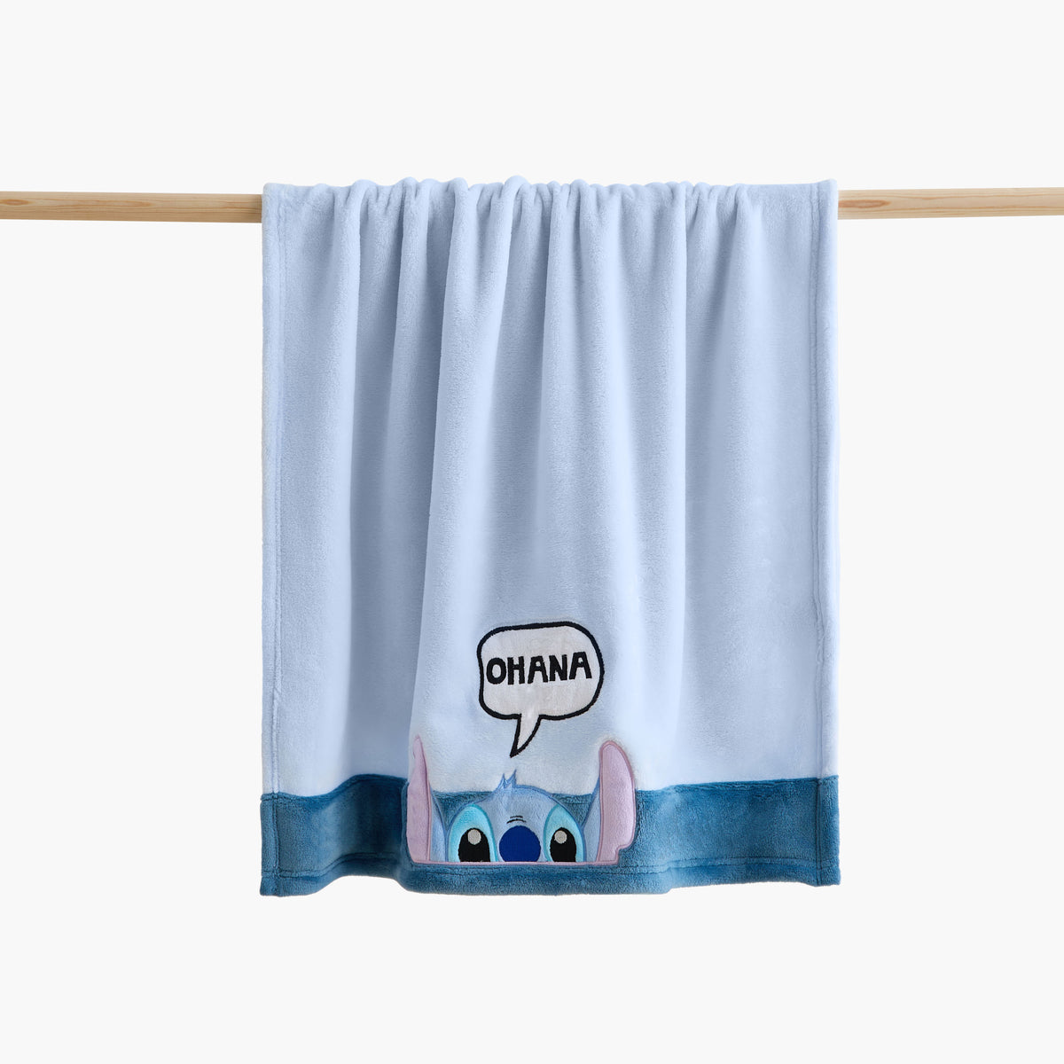 Disney Peek a Boo Stitch Print Blanket - 76x102 cm - Blue