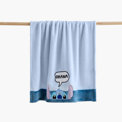 Disney Peek a Boo Stitch Print Blanket - 76x102 cm