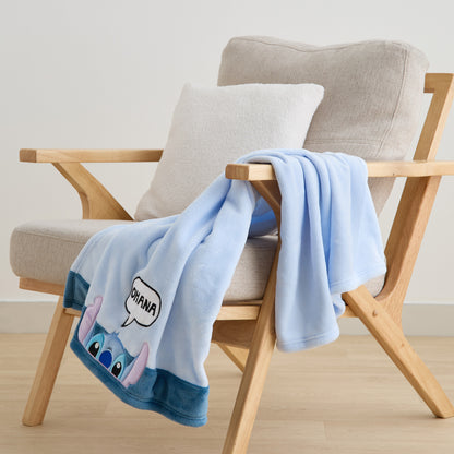 Disney Peek a Boo Stitch Print Blanket - 76x102 cm