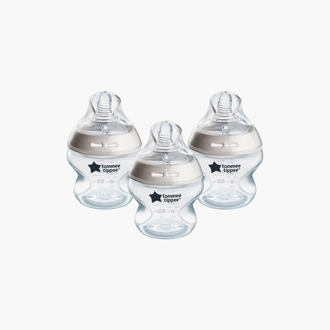 Tommee Tippee 3-Piece Natural Start Feeding Bottles - 150 ml - HomeBabyFeedingFeeding BottlesBottles &amp; Teats