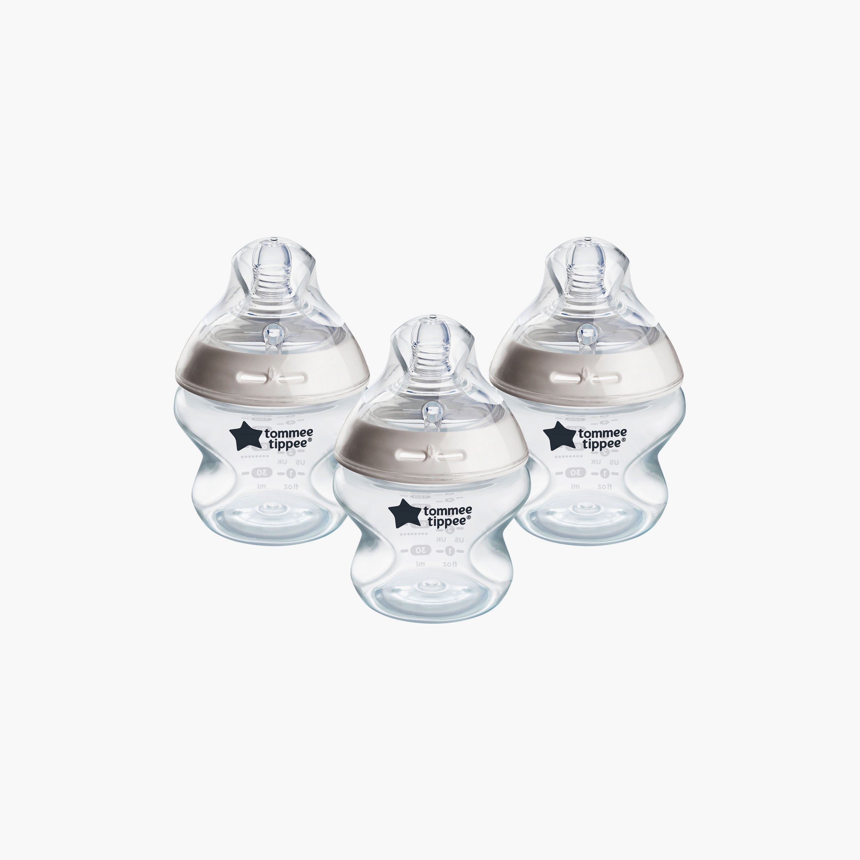 Tommee Tippee 3-Piece Natural Start Feeding Bottles - 150 ml - HomeBabyFeedingFeeding BottlesBottles &amp; Teats