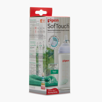 Pigeon SofTouch Wide Neck Nursing Bottle - 240 ml