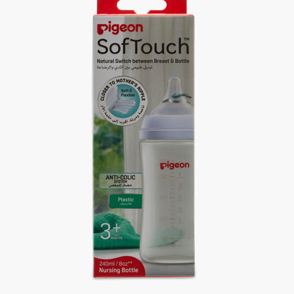 Pigeon SofTouch Wide Neck Nursing Bottle - 240 ml