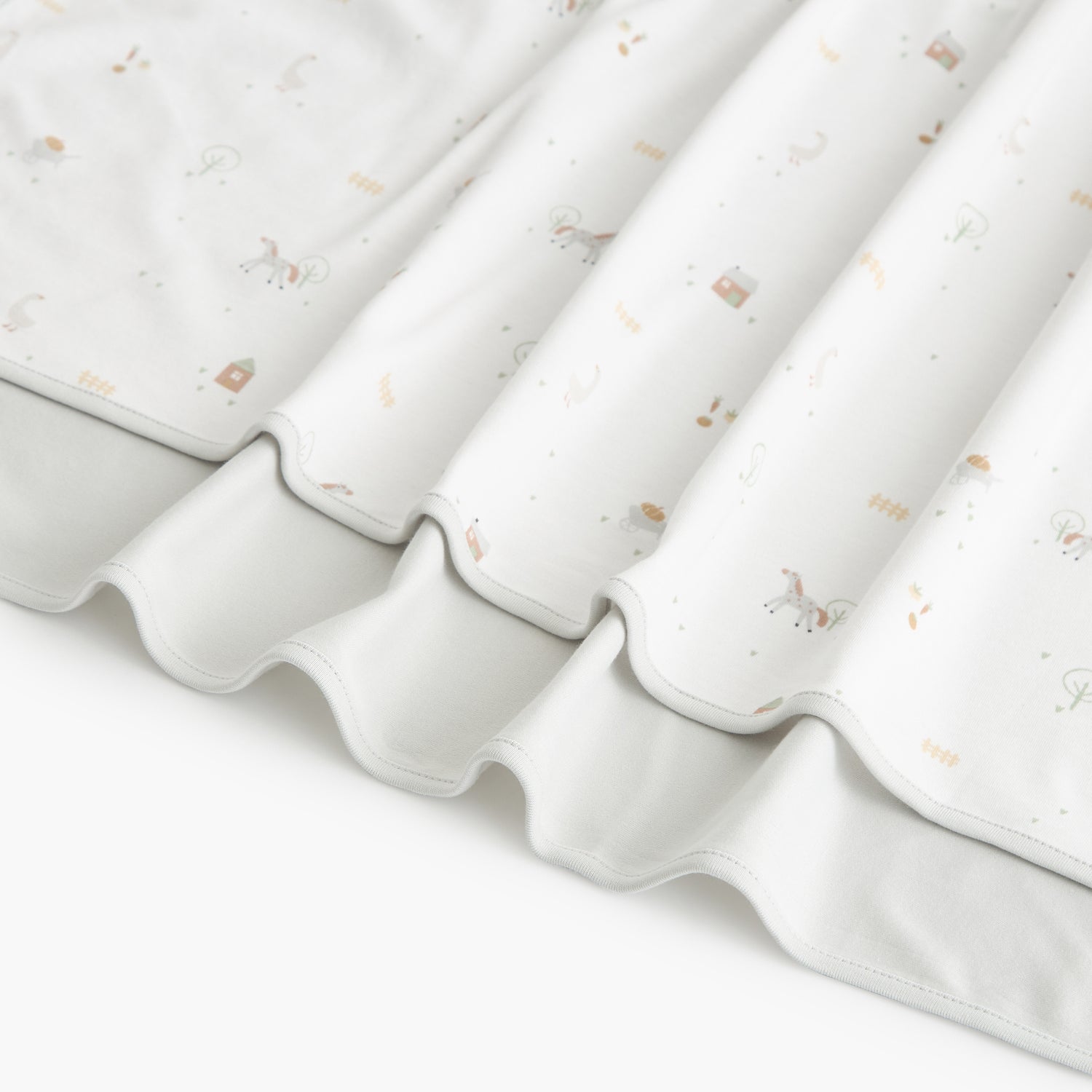 Juniors 2-Piece Horse Print Receiving Blanket Set